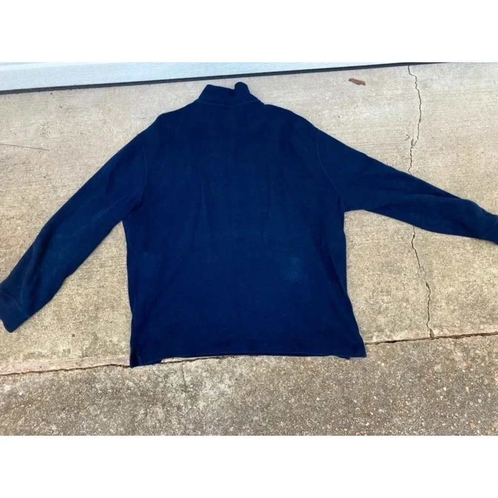 VTG Ralph Lauren Quarter Zip Xl Old Money Preppy Button Up Long Sleeve Fifa USA